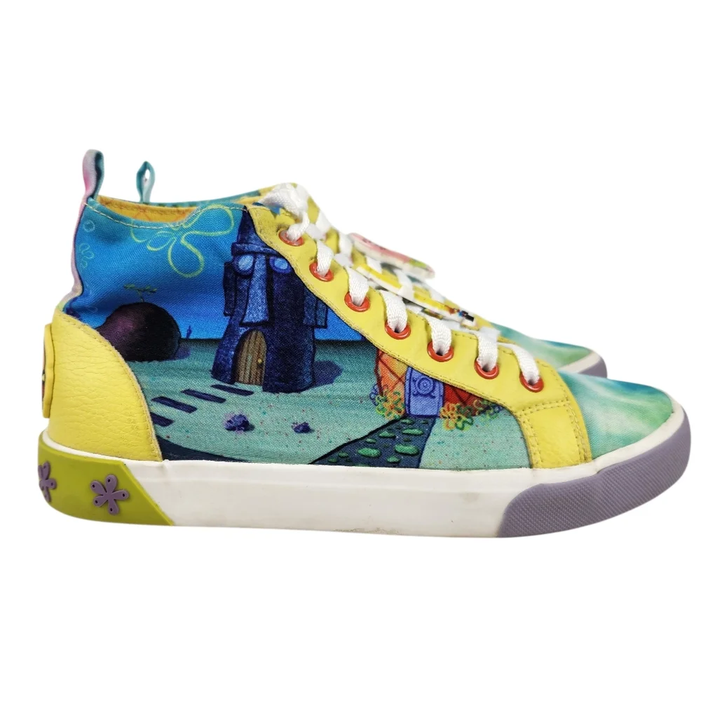 SpongeBob SquarePants Limited Edition Rare Hard To Find Sneakers Mens Size 8.5